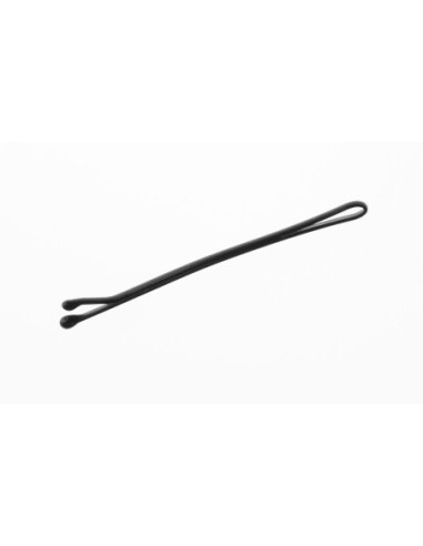 Hairpins, smooth, 50mm, black, rounded ends 12 pieces