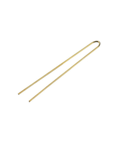 Bobby pins, smooth, 45mm, gold, 20 pieces.