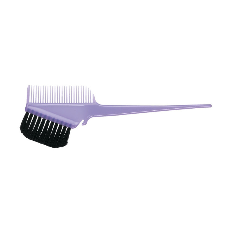 Hair dye brush, 21.5x7cm,with comb,vieolet,1 piece.