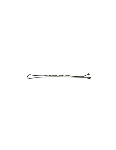 Hair clip, wavy, 5cm, brown, 500 pieces