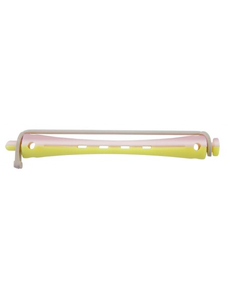 Ruļļi ķīmiskajiem ilgviļņiem, gari, 91mm, Ø 8mm, rozā/dzelteni, 12gab