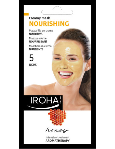 IROHA NATURE BEAUTYTIME Face Mask-Creamy with Honey (for 5 uses) 25ml