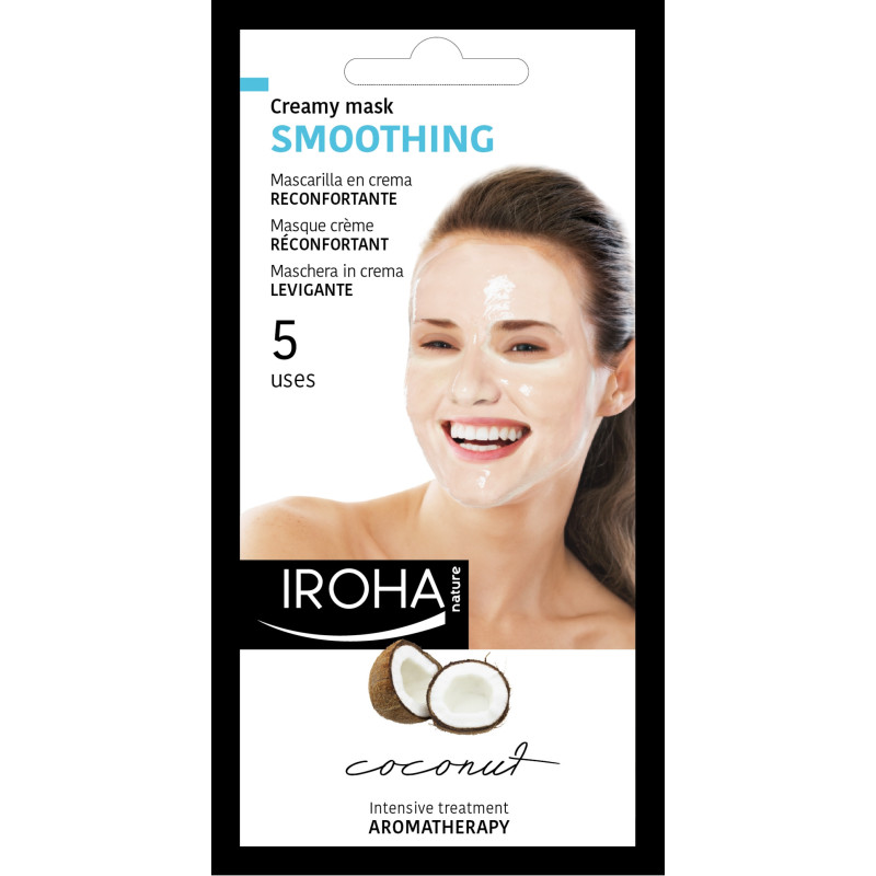 IROHA NATURE BEAUTYTIME Face Mask-Creamy Coconut (for 5 uses) 25ml