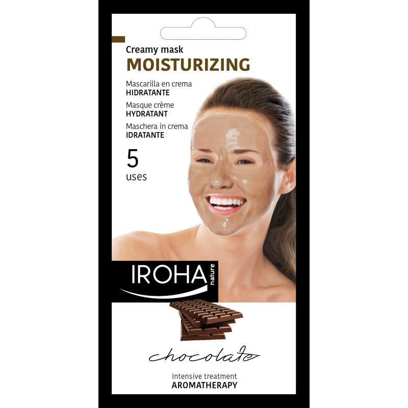 IROHA NATURE BEAUTYTIME Face Mask-Creamy with Chocolate (for 5 uses) 25ml