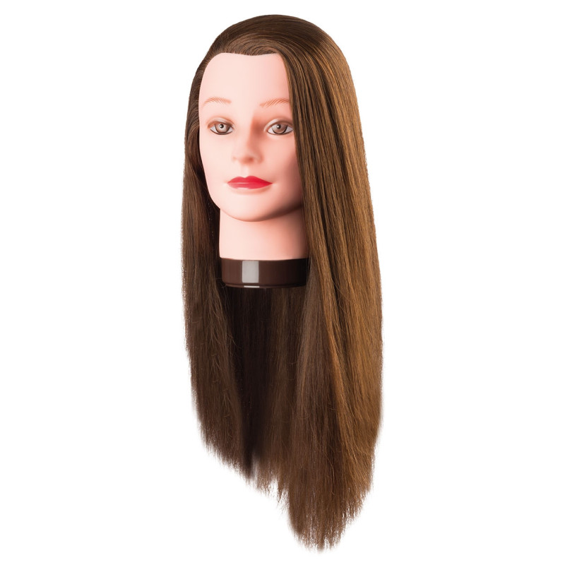 Mannequin head PIA, 100% synthetic hair, 55-60cm