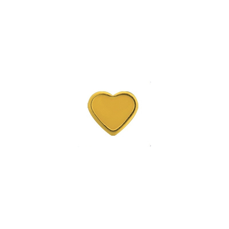 Earrings Hearts yellow, pair