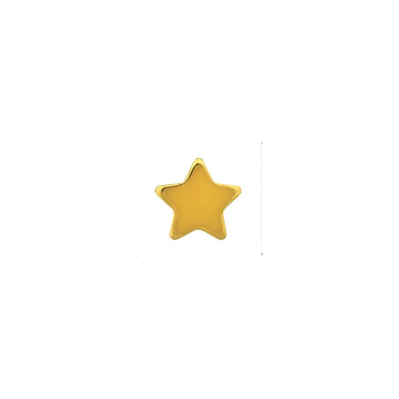 Earrings Stars, yellow, pair