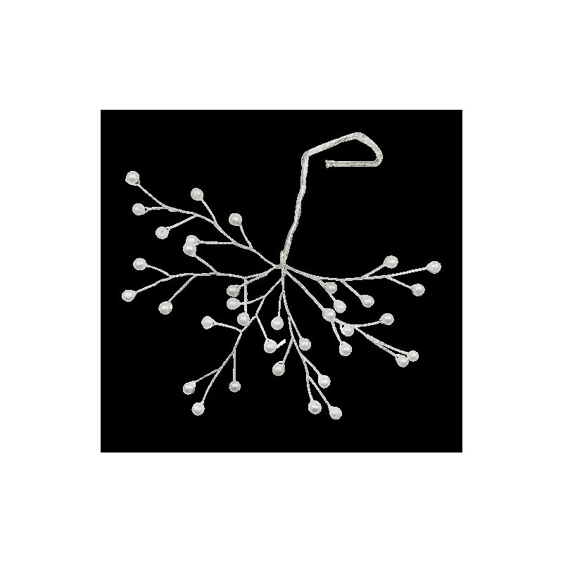 Hair clip, decorative, pearl branch 1 pieces