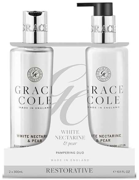 GRACE COLE Набор для тела (Белый нектарин/Груша) DUO