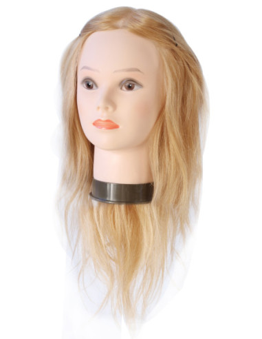 Mannequin head JULIA, 100% natural hair, 40-45cm