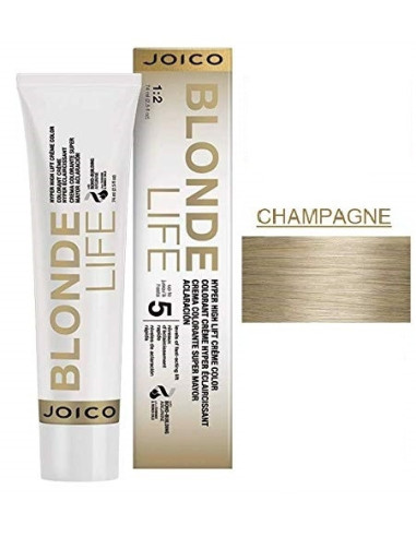 JOICO Blonde life Champagne - Hyper High Lift matu krāsa 74ml