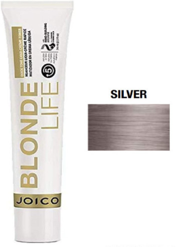 JOICO Blonde life Silver - Quick Tone Liqui-Crème Toner крем краска 74мл