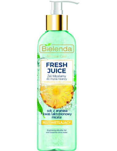 FRESH JUICE Face gel, micellar, pineapple extract for dull skin, 190g