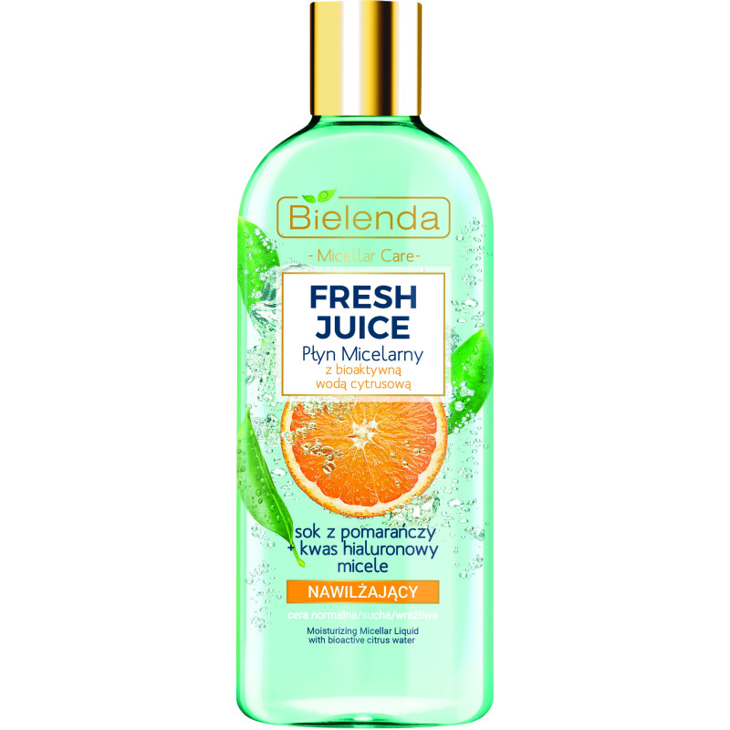 FRESH JUICE Мицеллярная вода, экстракт апельсина, для нормальной / сухой / чувствительной кожи, 500мл
