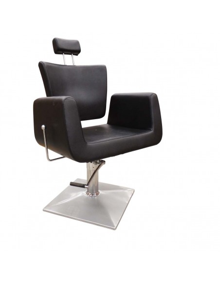 Hairdresser customer chair Texas, smooth leather