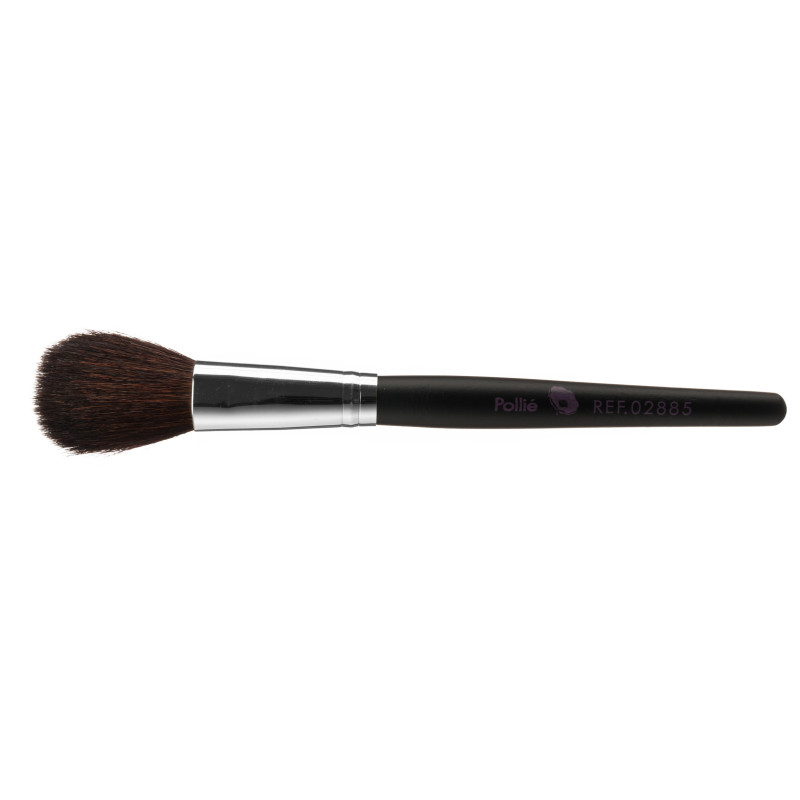 Brush for powder and blush, red, 1pc