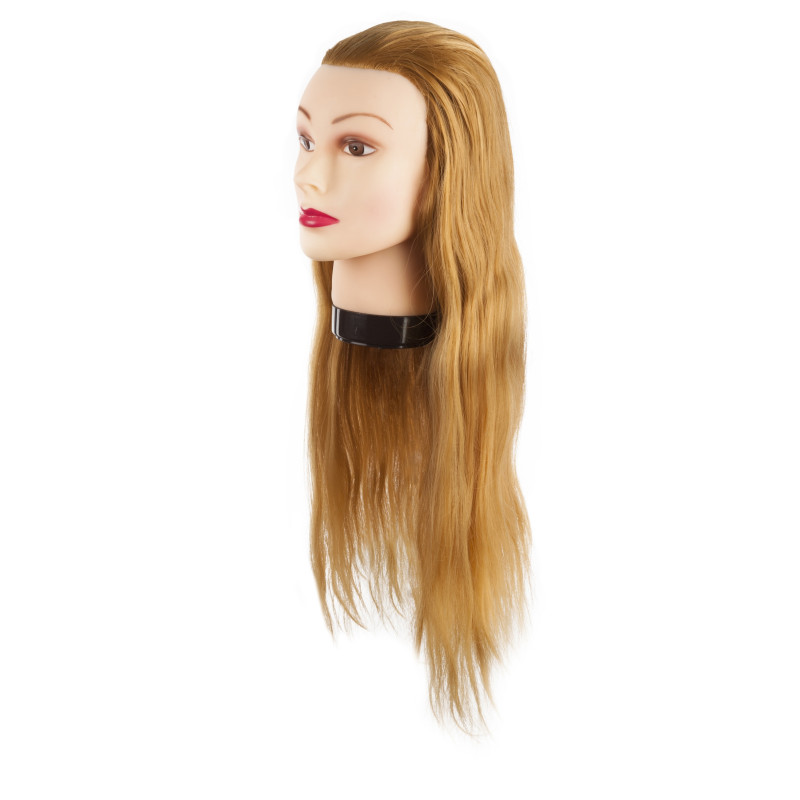 Mannequin head LEONA, 100% synthetic hair, 55-60cm