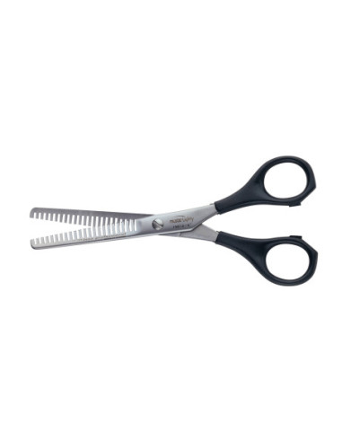 Thinning scissors Lighty 6.0", 44 tooth, stainless steel, plastic handles, shock absorber