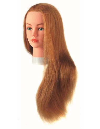 Manekena galva JULIE, 100% dabīgi mati, 40-60cm