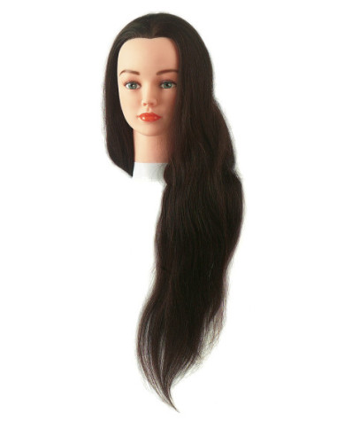 Manekena galva JENNY, 100% dabīgi mati, 35-60cm
