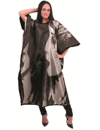 Cape, universal, waterproof, with hook-and-eye closure, black, 128cmx164cm, 1pc. / pack.