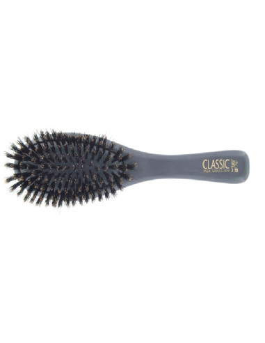 Classic brush CLASSIC SILK WOODEN with wooden body and 100% natural boarBristles, with 9 rows