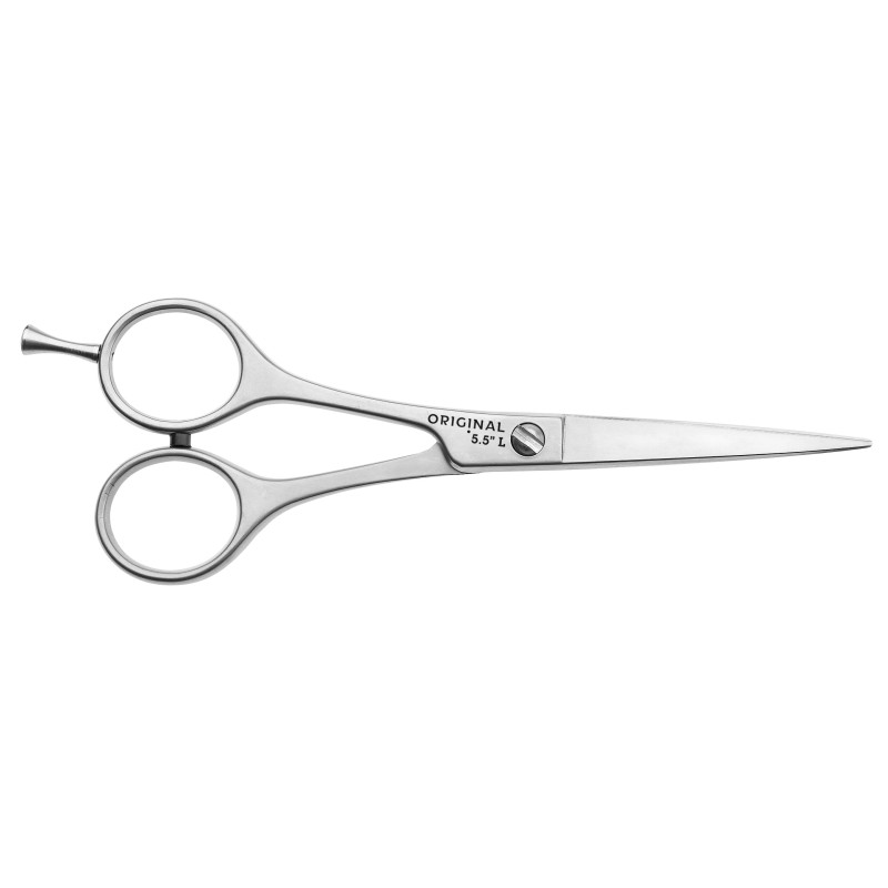 Ergonomic design scissors for cutting hair, for direct cutting, for left-handed people, 5.5"