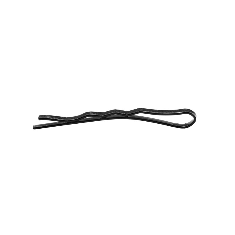 Hair clip, 25mm, wavy, black 700 pieces