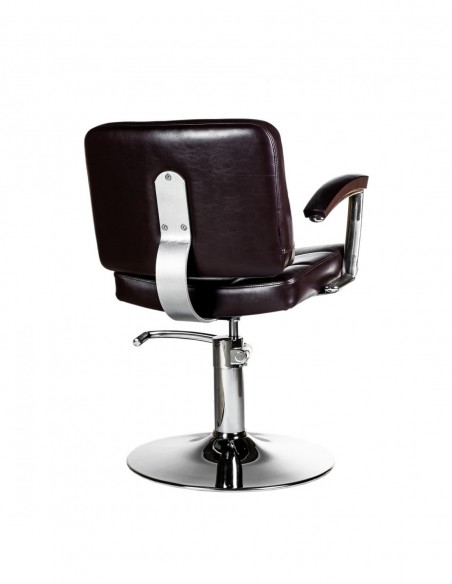 Frizieru klienta krēsls Los Angeles, brūns