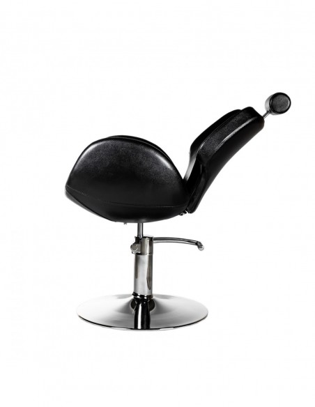Hairdressing Client Chair Kansas with Hydraulic Lift, Black