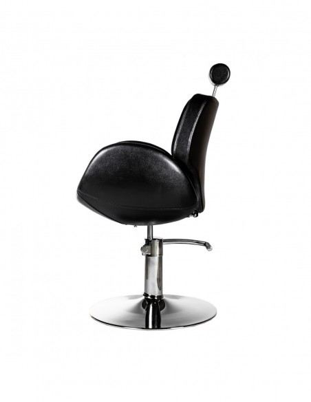 Hairdressing Client Chair Kansas with Hydraulic Lift, Black