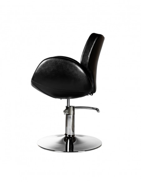 Hairdressing Client Chair Kansas with Hydraulic Lift, Black