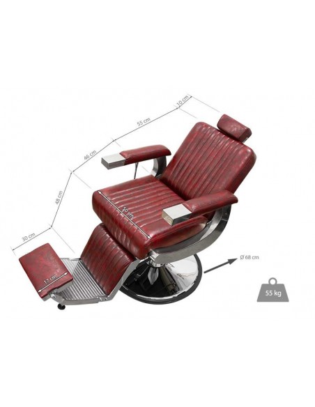 Barber chair Chrome