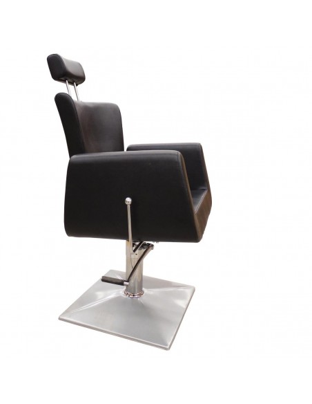 Hairdresser customer chair Texas, smooth leather