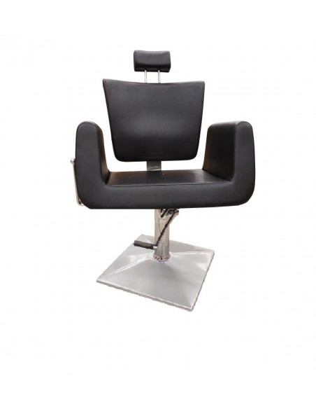 Hairdresser customer chair Texas, smooth leather
