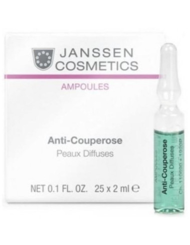 JANSSEN Apsārtušai un kuperozai ādai koncentrāts ampulā 2ml