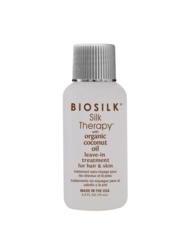 BIOSILK SILK Therapy matu zīds ar organisko kokosriekstu eļļu 15ml