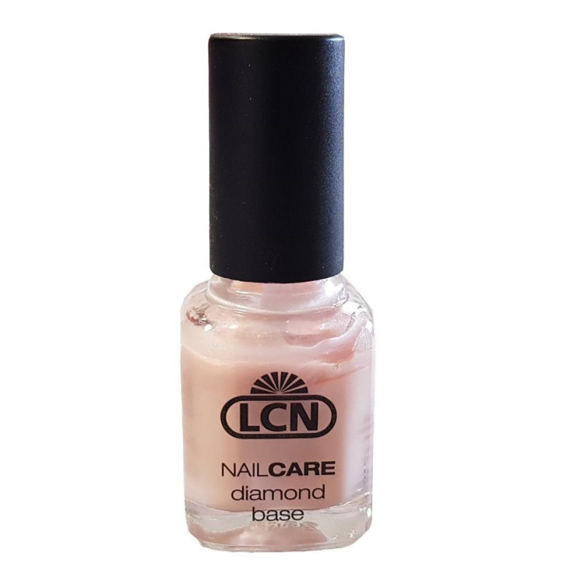 LCN Diamond Base - Лак для укрепления ногтей с алмазной пылью, розовый 8мл