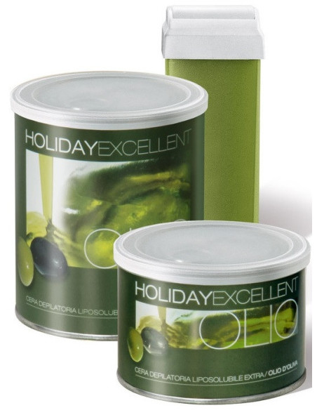 HOLIDAY EXCELLENT Depilatory wax with olive oil non-allergic 800ml