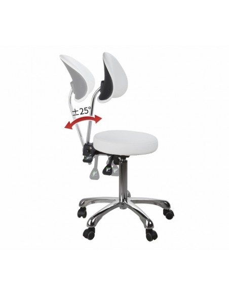 Meistara krēsliņš ar 4 regulācijas mehānismiem un ergonomisku atzveltni Comfort, balts