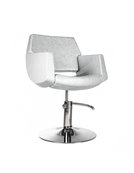 Hairdresser customer chair Colorado, Silver