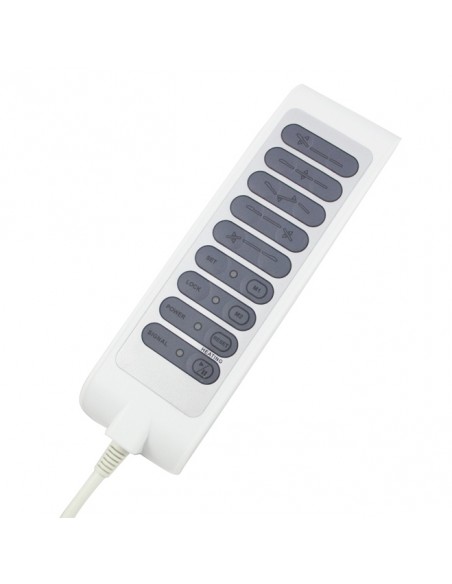 Pedicure bed with 3 motors and heating Medial, grey