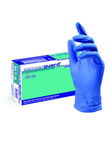 Disposable gloves nitrile, non-powdered Semperguard Xtra lite, size L, 100 pcs.
