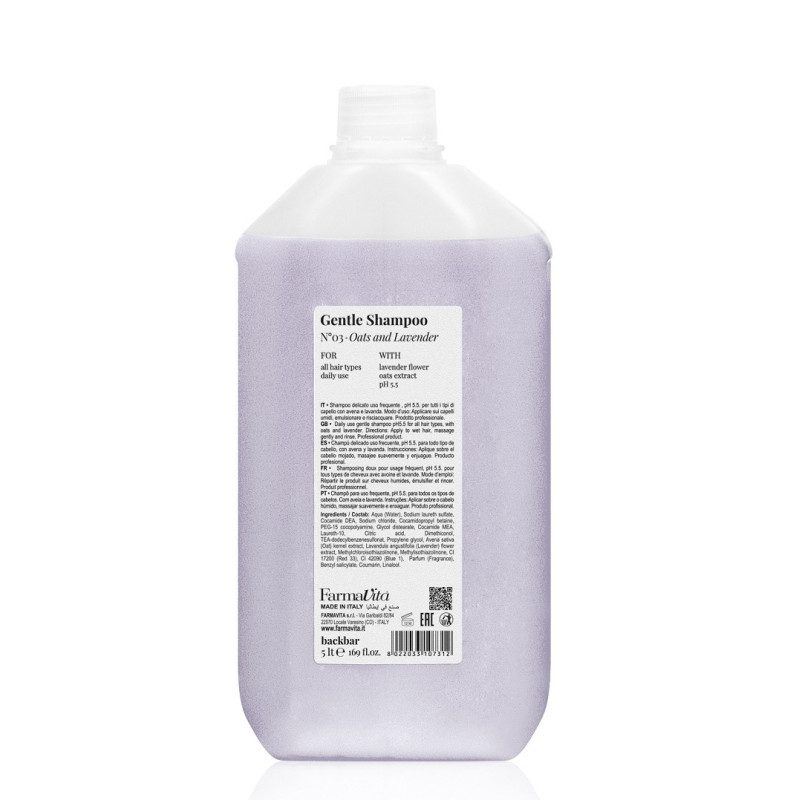 Gentle Shampoo N°03 - Oats and Lavender 5000ml