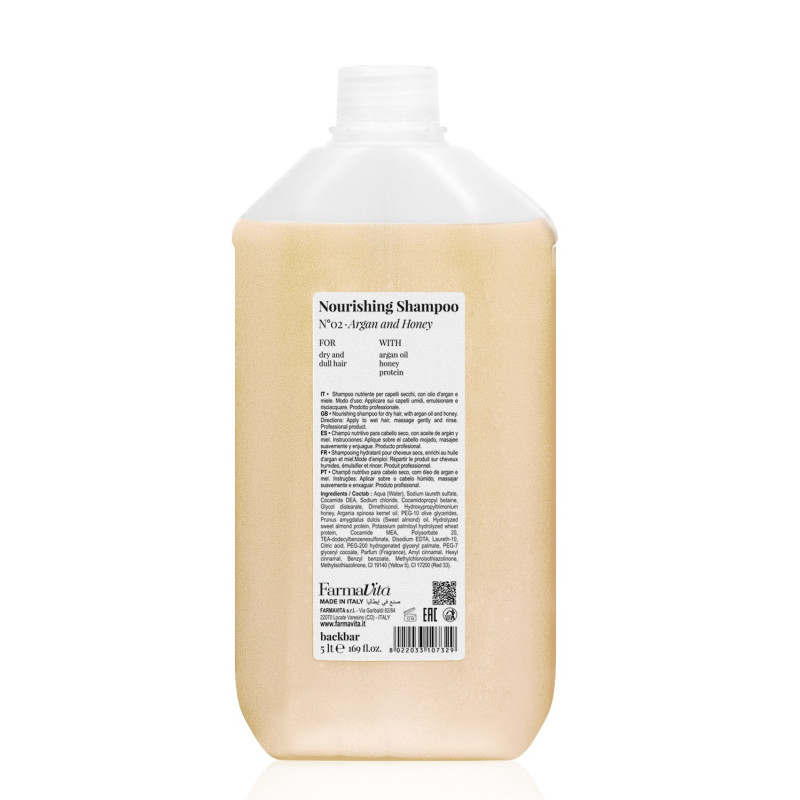 Nourishing Shampoo N°02 - Argan and Honey 5000ml