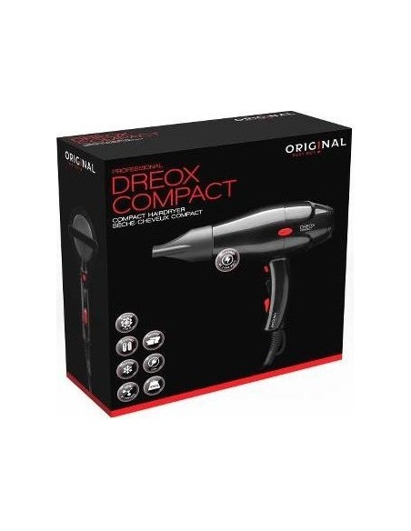 Фен Оригинальный Dreox Compact, черный, 2000 Вт