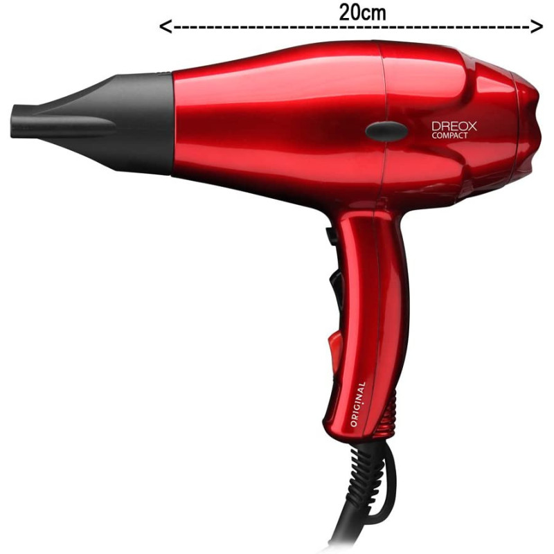 Hairdryer Original Dreox Compact, red, 2000w k