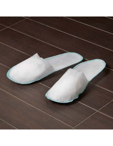 Women's slippers, 50 pairs, closed, non-woven material, white