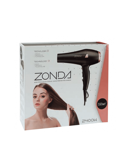 Профессиональный фен ZONDA Pink Triple Technology, 2400Вт