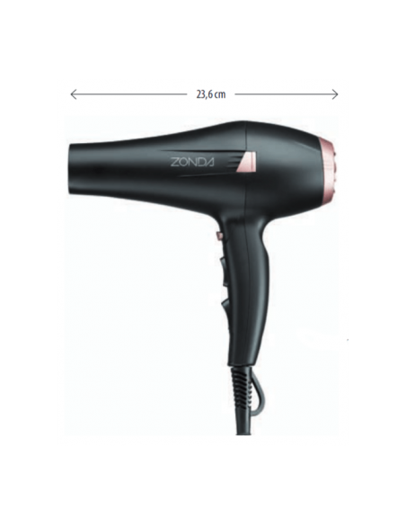 Profesionālais fēns ZONDA Pink Triple Technology, 2400W